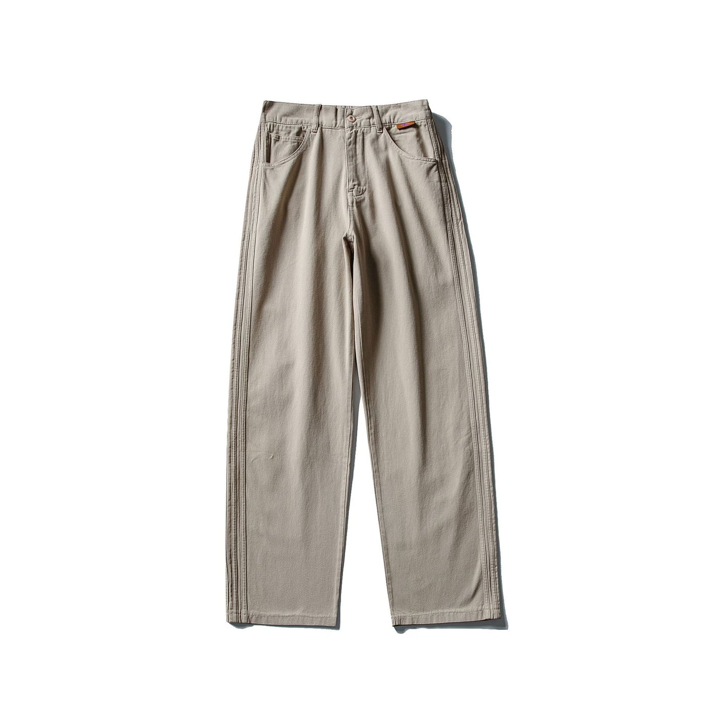 Washed Distressed Stitching Loose Drape Casual Pants for Men