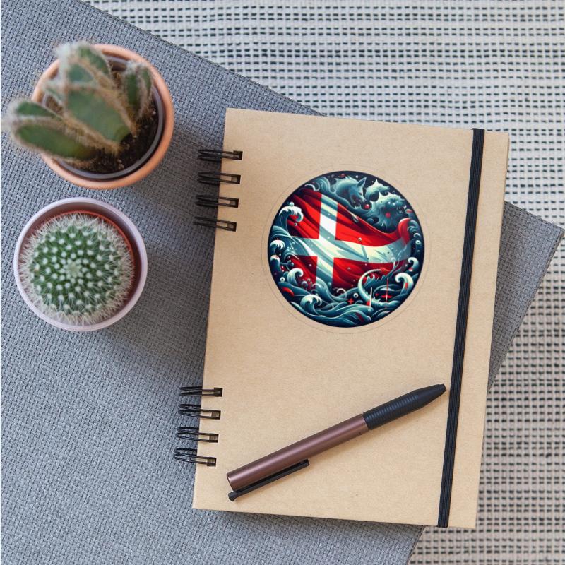 Aarhus City Denmark Vintage Framed Art