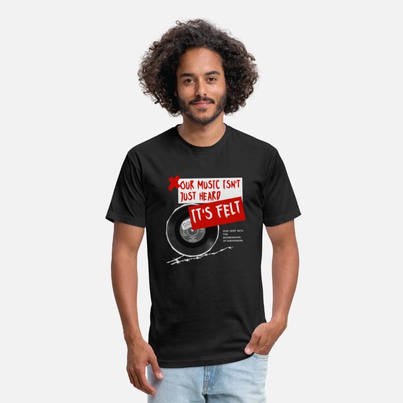 Black Red Grunge Music T Shirt
