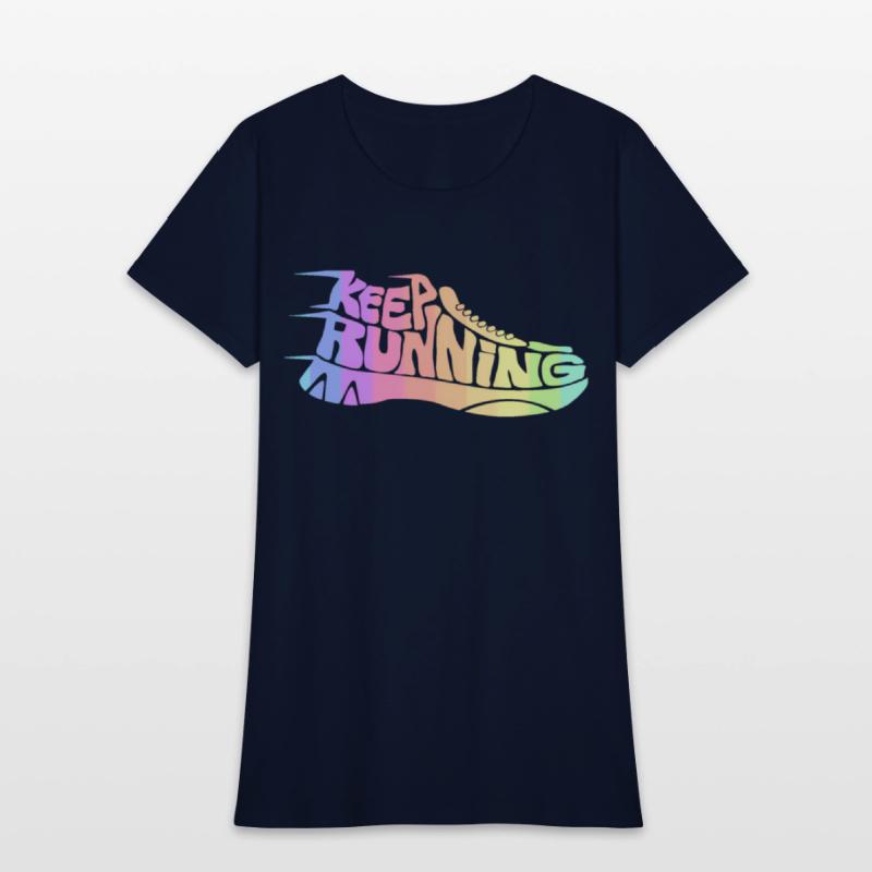 Bright Rainbow Keep Running Runner