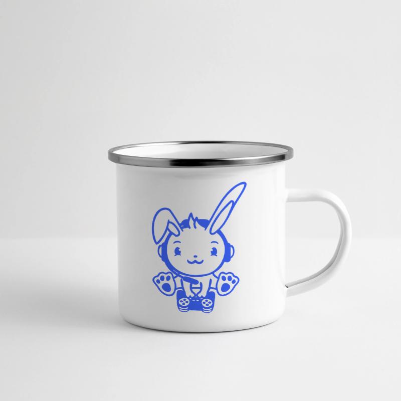 Bunny Plays Controller Console Headset Gamer Nerd