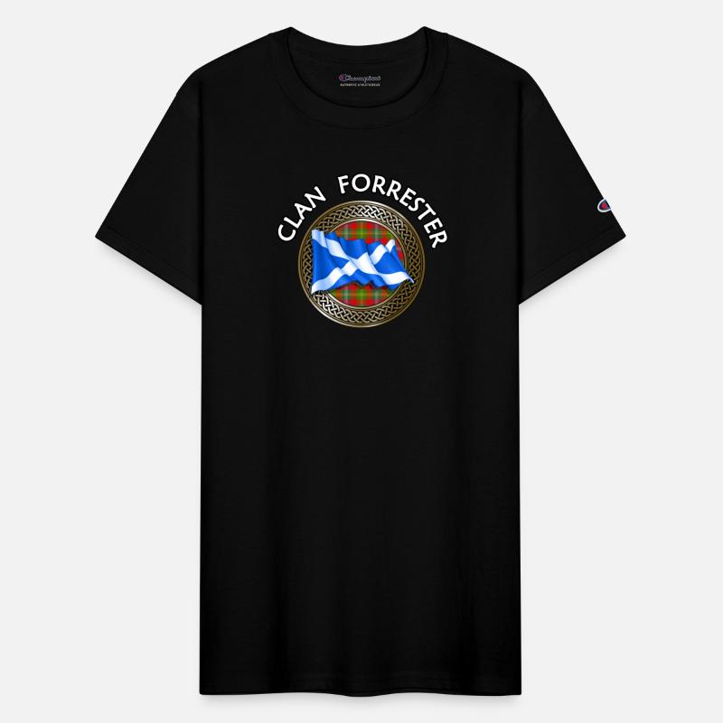 Clan Forrester Crest & Tartan Knot Flag
