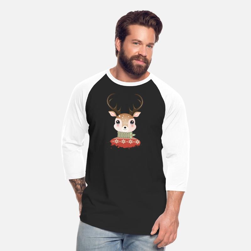 cute chic deer with Christmas sweater