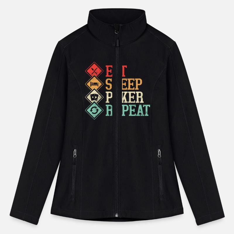 Eat Sleep Poker Repeat Gambling Card Player