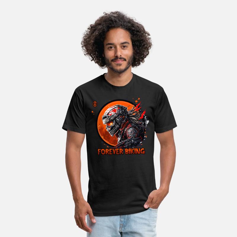 Forever Biking: Skull Emblem Motorcycling