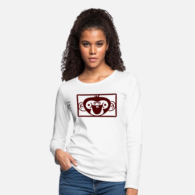 Funny Happy Monkey Head Laughing Face Rectangle