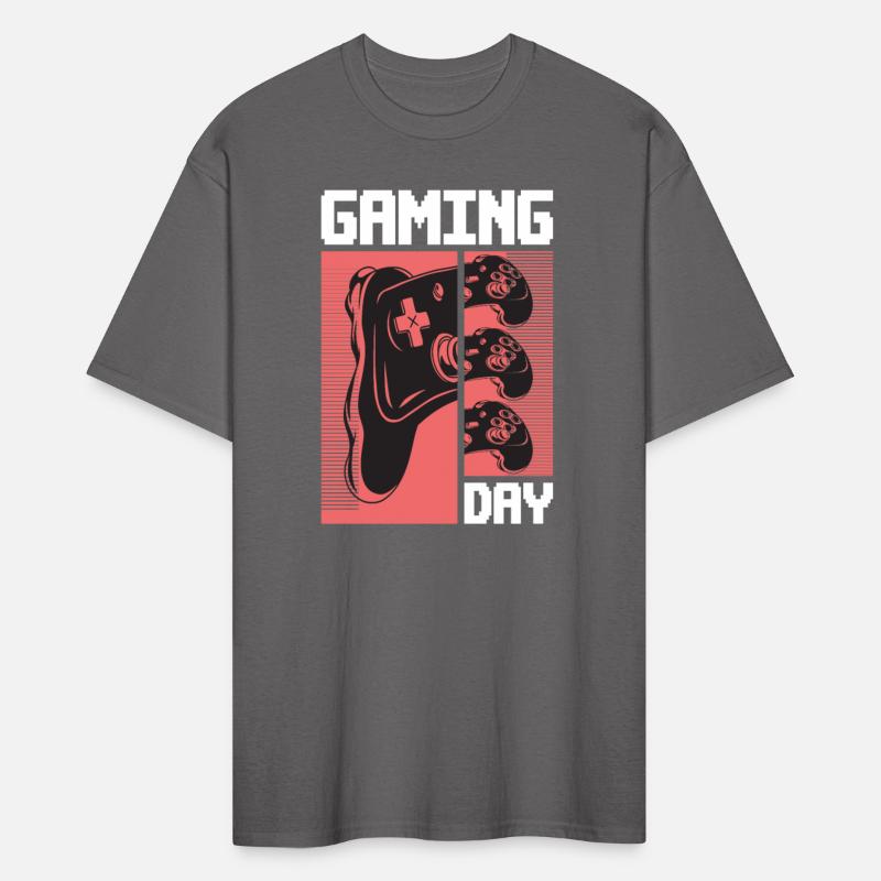 Gaming day nerd gamer playing video game