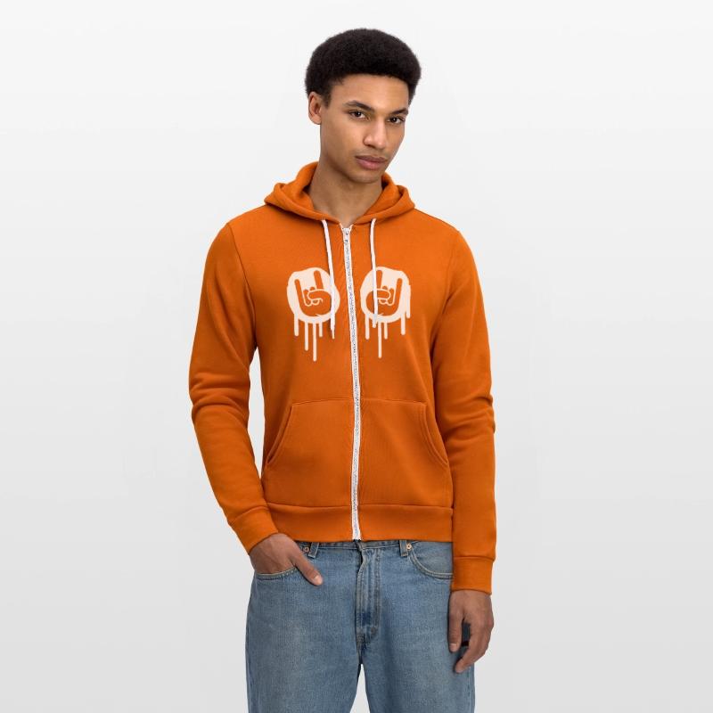 Heavy metal graffiti drop horn finger hand gesture