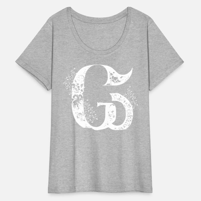 Letter G Monogram Hand Drawn Gothic Witch Wicca