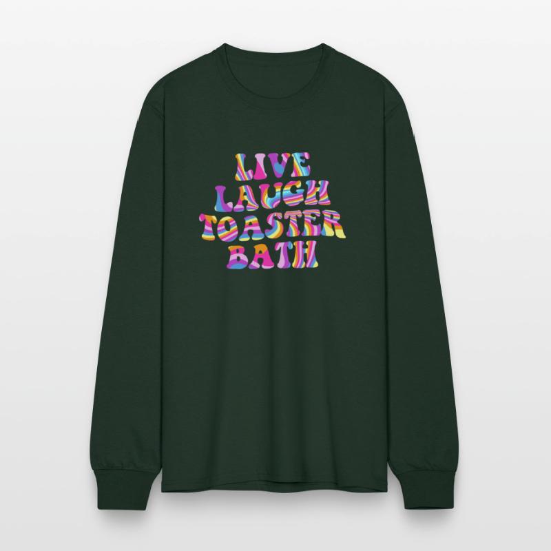 Live Laugh Toaster Bath Playful Groovy Bathroom