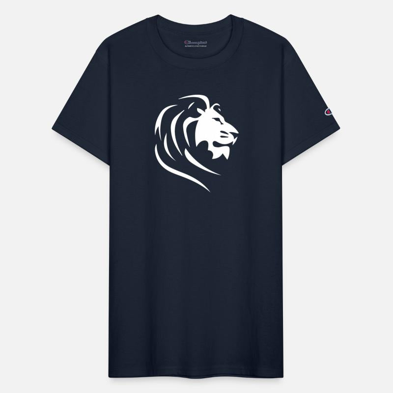 Mighty Lion Head With Mane Tattoo Style