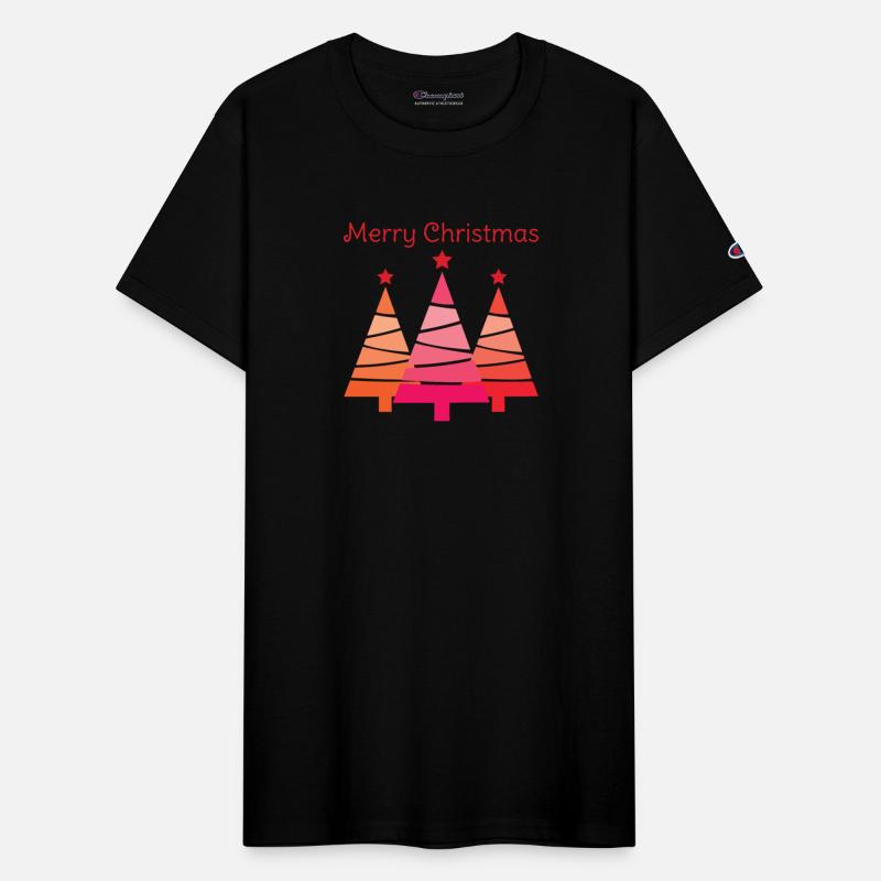 Minimalist Merry Christmas Pines