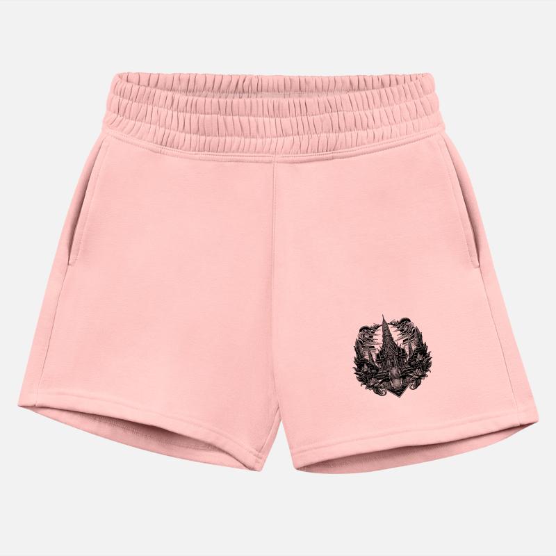 Moonlight Behind Exotic Thailand Temple