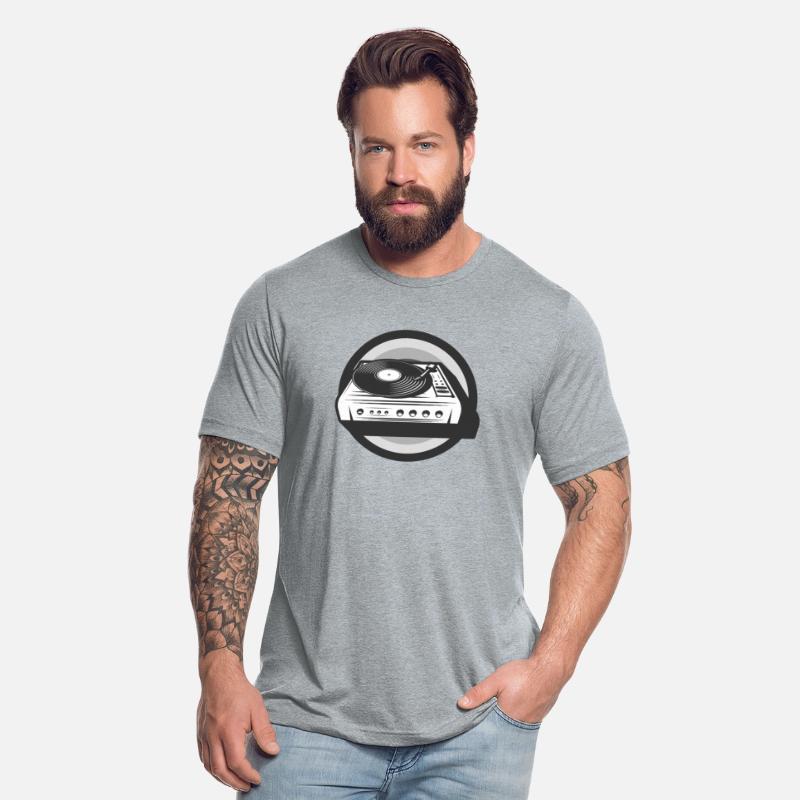 Music Shirt, Vinyl Record Player Sketch Drawing