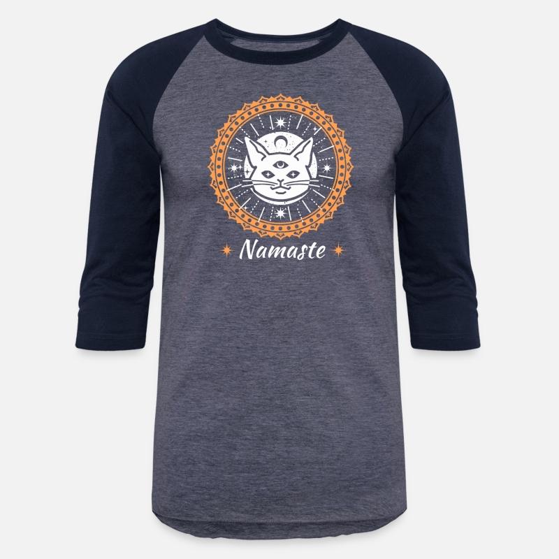 Namaste mandala zen cat tshirt and apparel