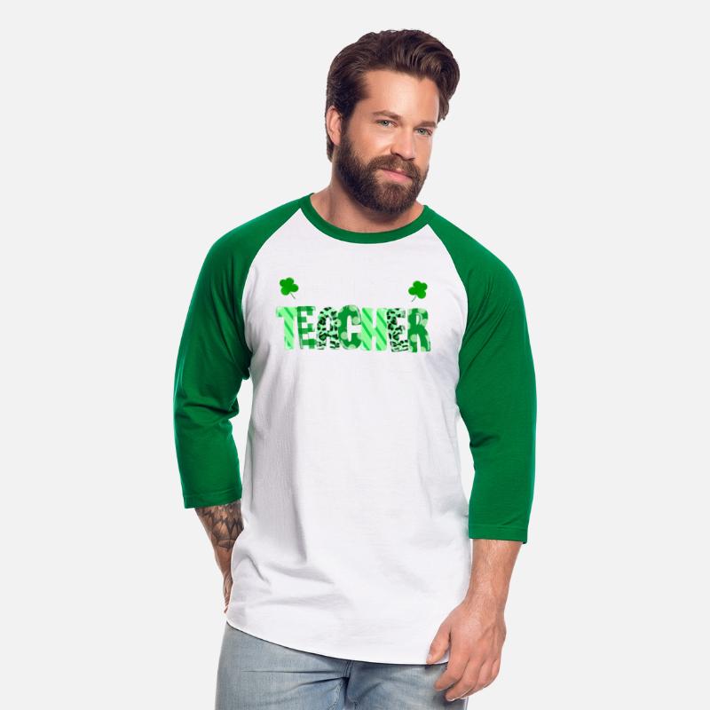 One Lucky Teacher St Patricks Day Leopard Pattern