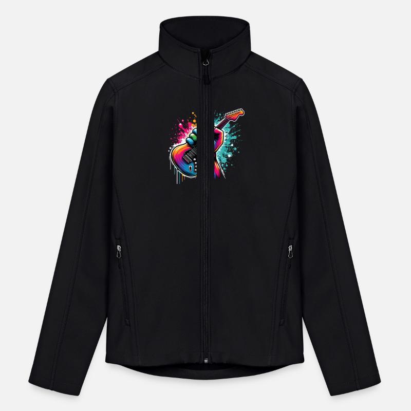 Rainbow Rock Explosion – Vibrant Guitar Fist