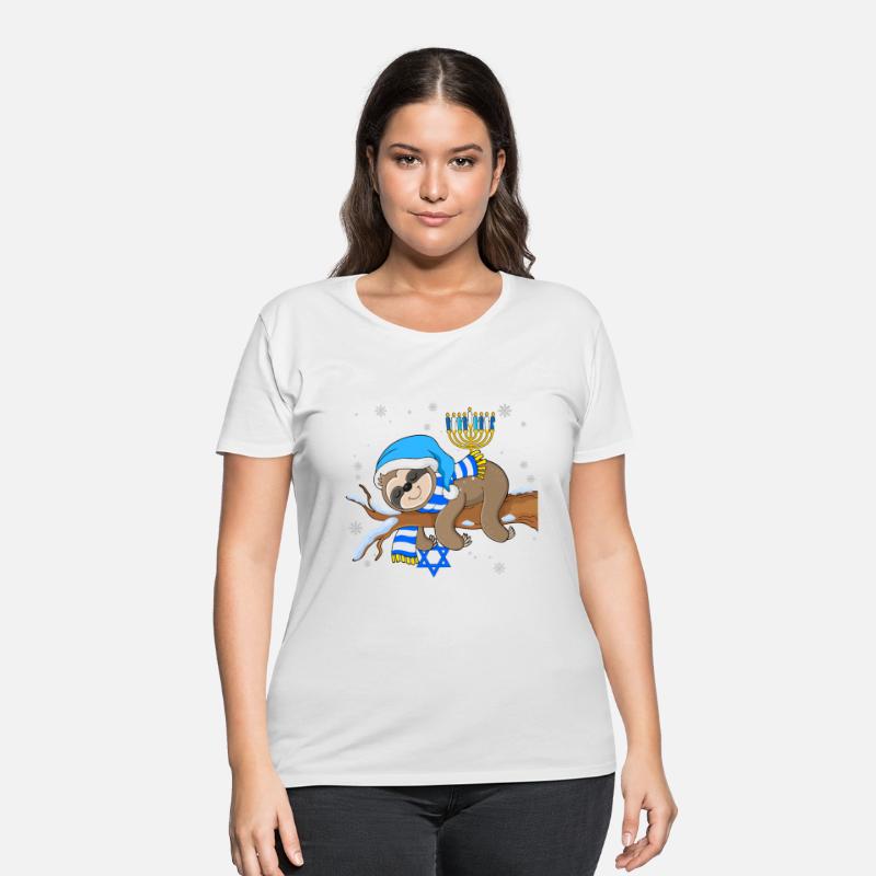 Sleeping Sloth Menorah Hanukkah Chanukah Animal