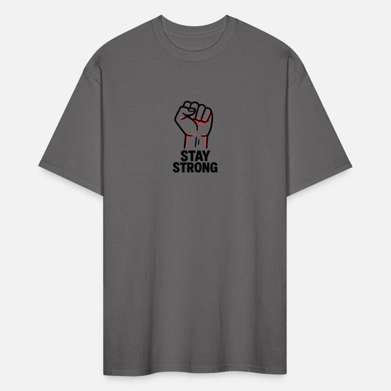 Stay Strong – Raised Fist Motivational Art