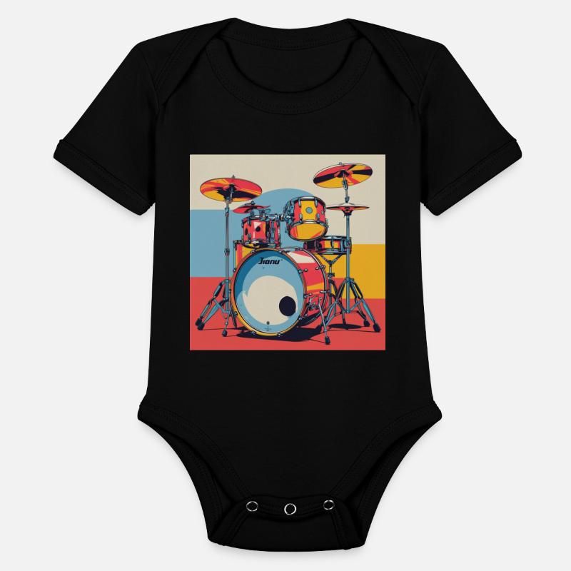 Vibrant Drum Set Illustration