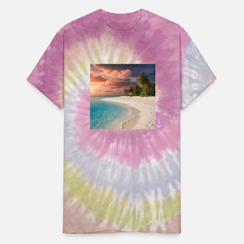 White beach with crystal clear water