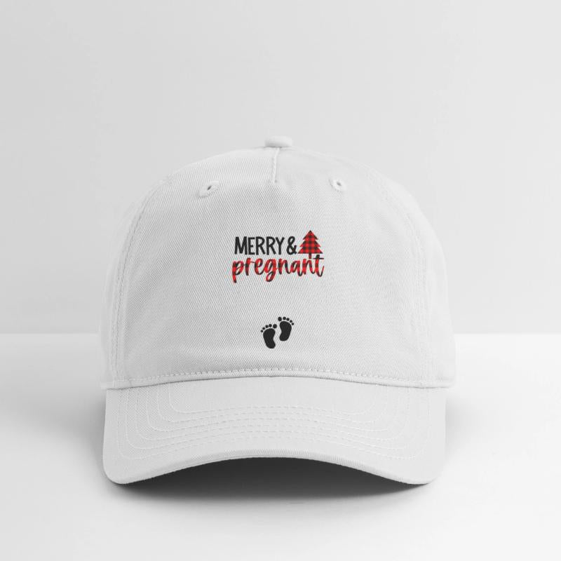 Womens Merry and Pregnant Buffalo Plaid Tree