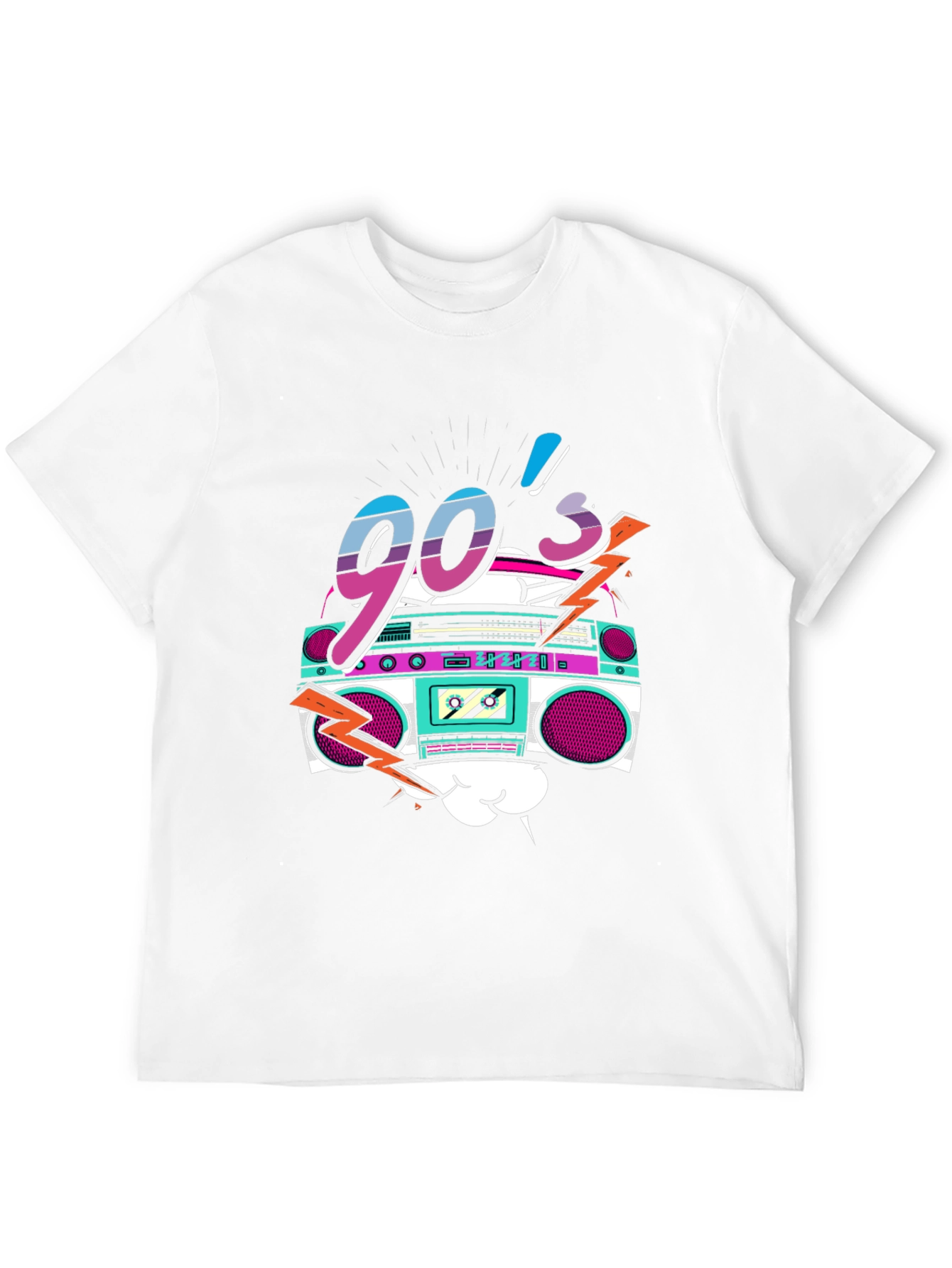 90s Retro Boombox Graphic Tee