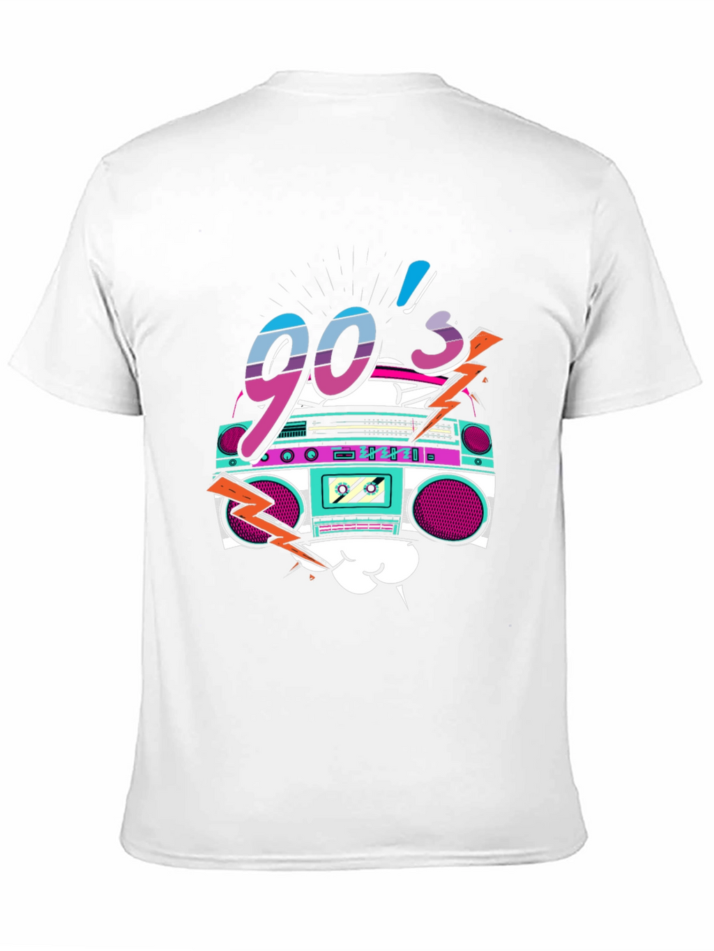 90s Retro Boombox Graphic Tee