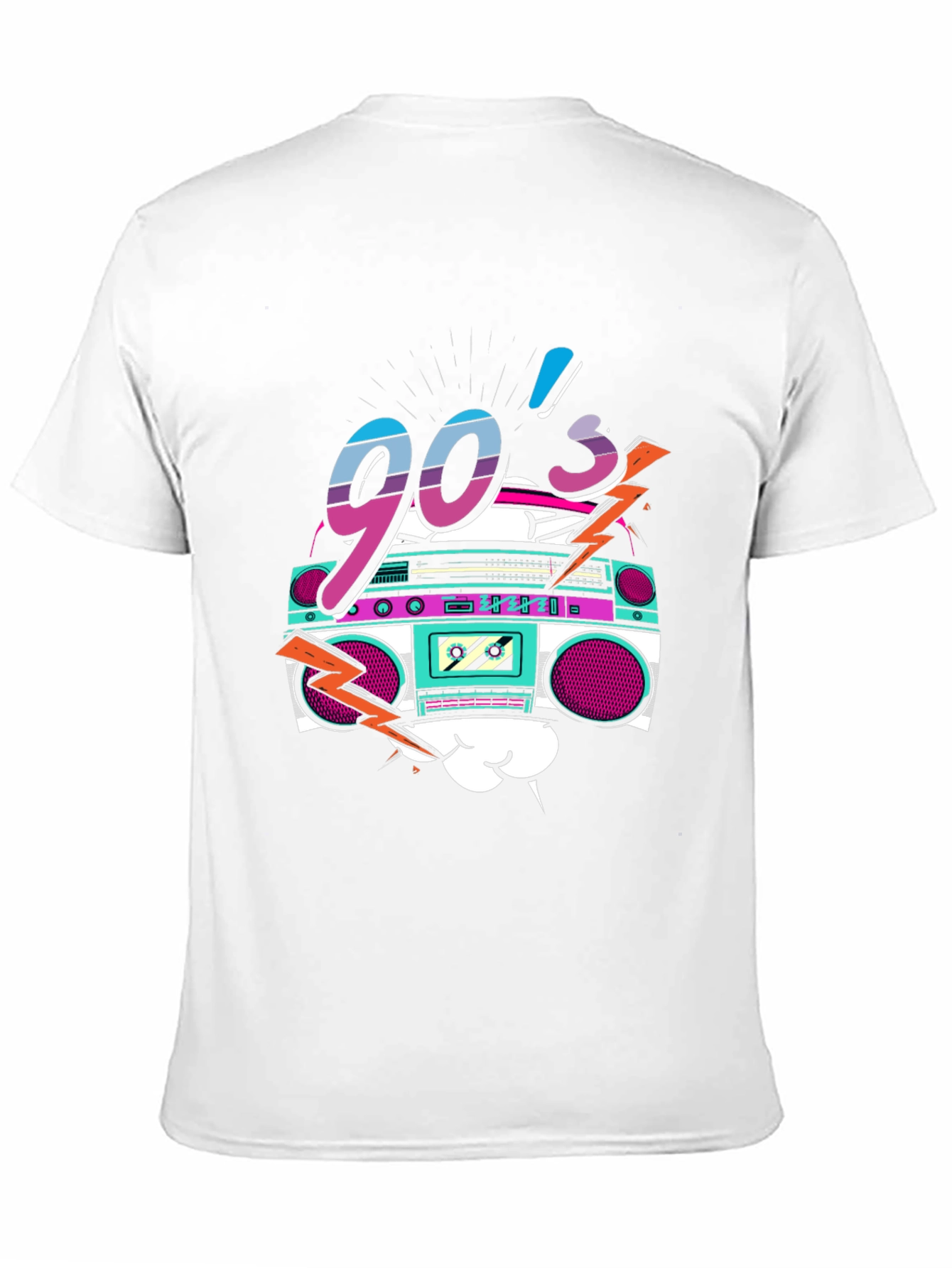 90s Retro Boombox Graphic Tee
