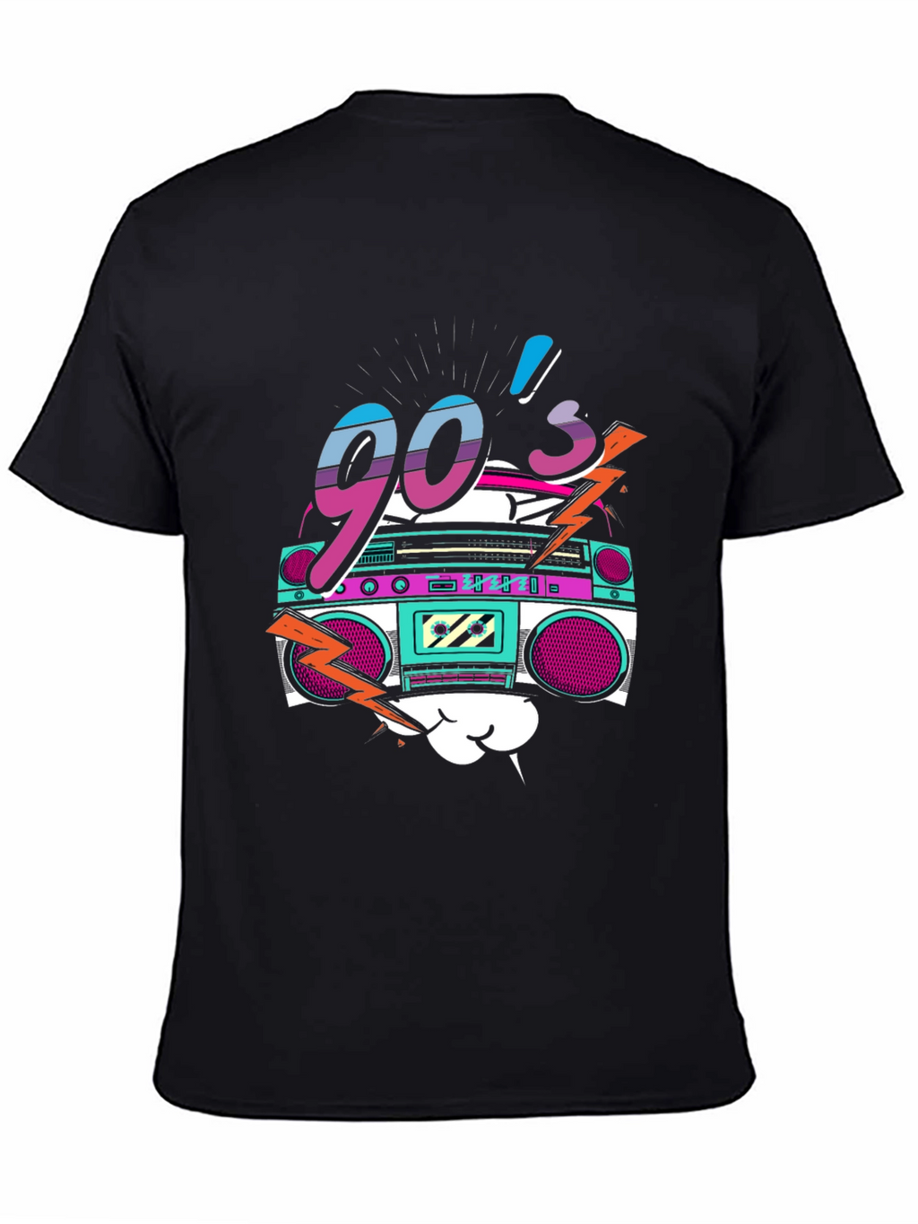90s Retro Boombox Graphic Tee