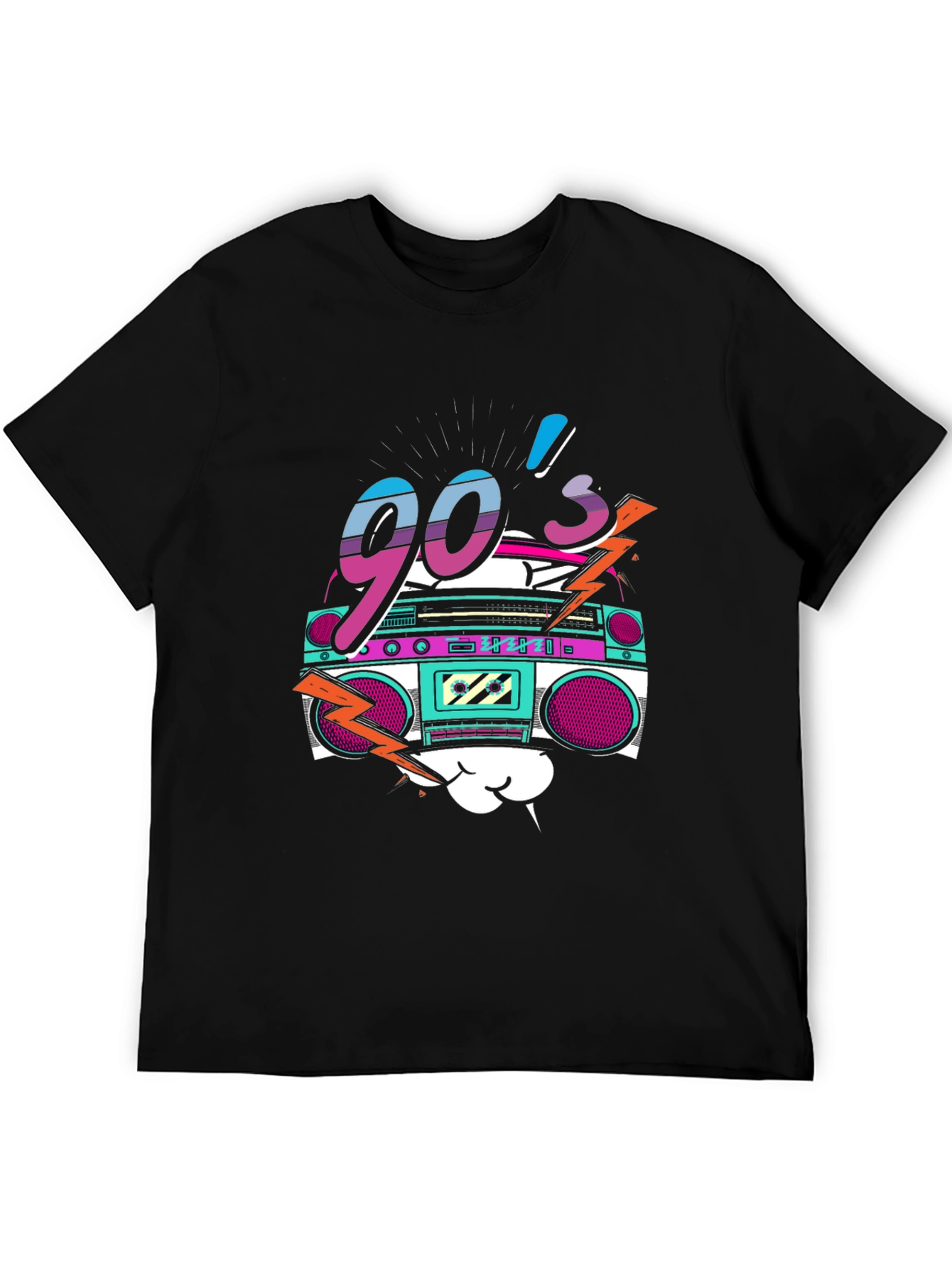 90s Retro Boombox Graphic Tee