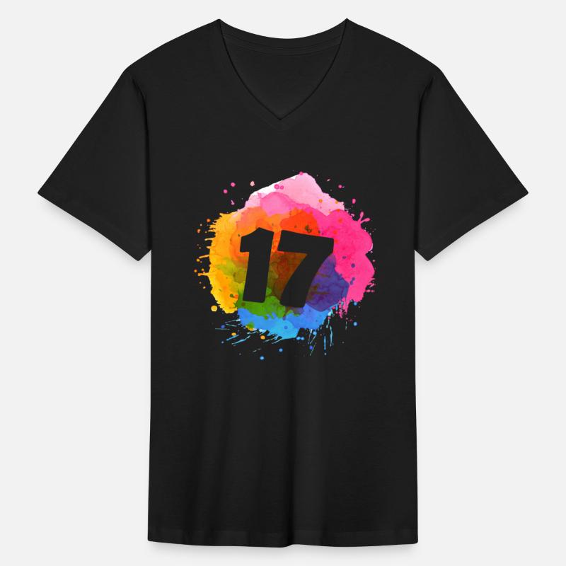 17th Birthday Color Paint Splash Birthday Party |