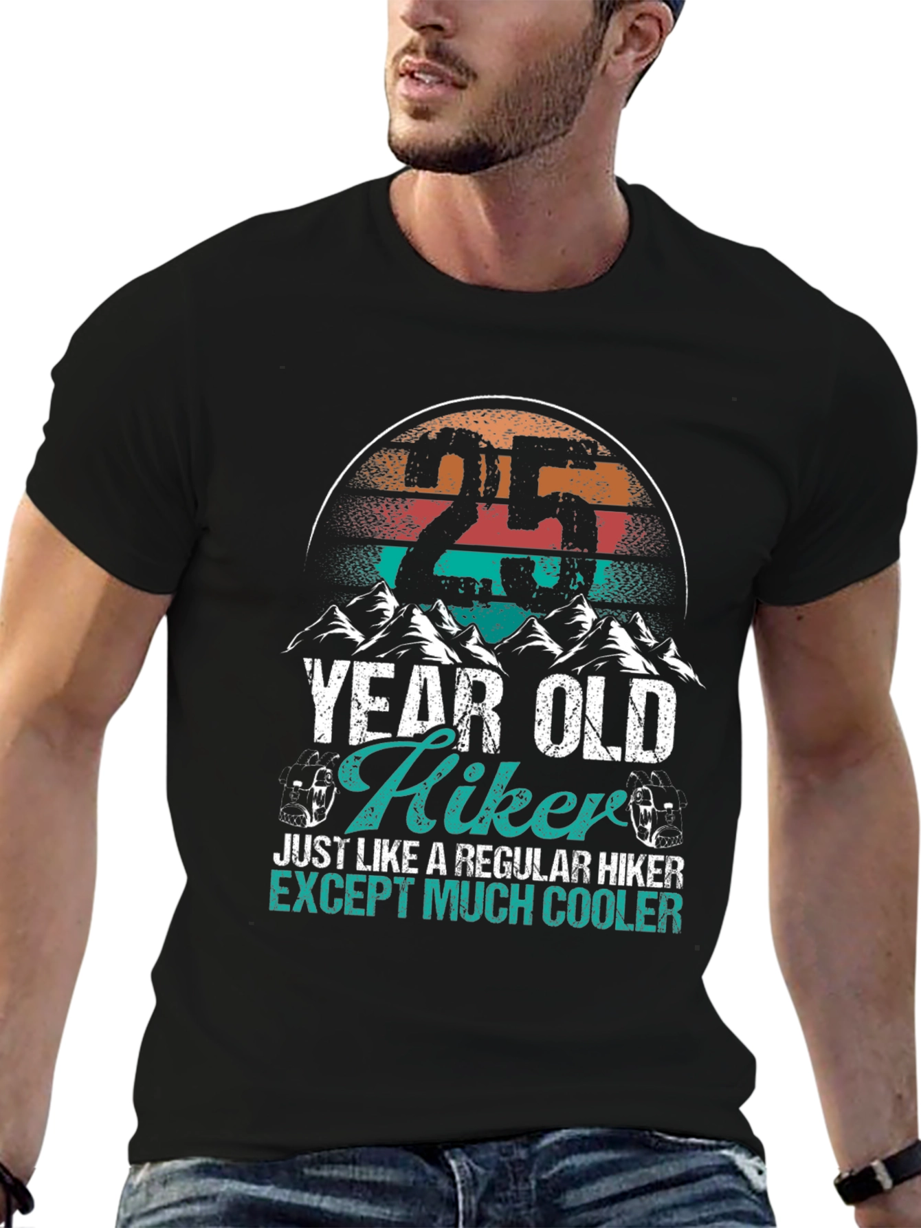 25 Year Old Hiker Graphic Tee