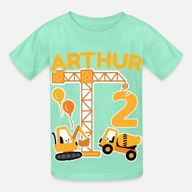 2nd Birthday First Name Arthur Excavator