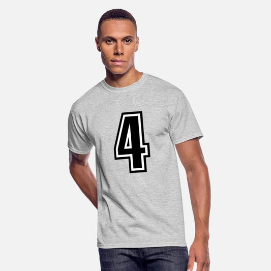 4 - number 4 - jersey number for sportsteam