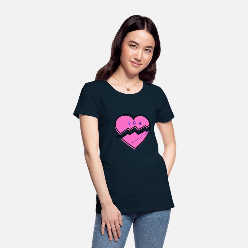 404 Broken Heart Unisex Cotton Tee, Trendy Graphic