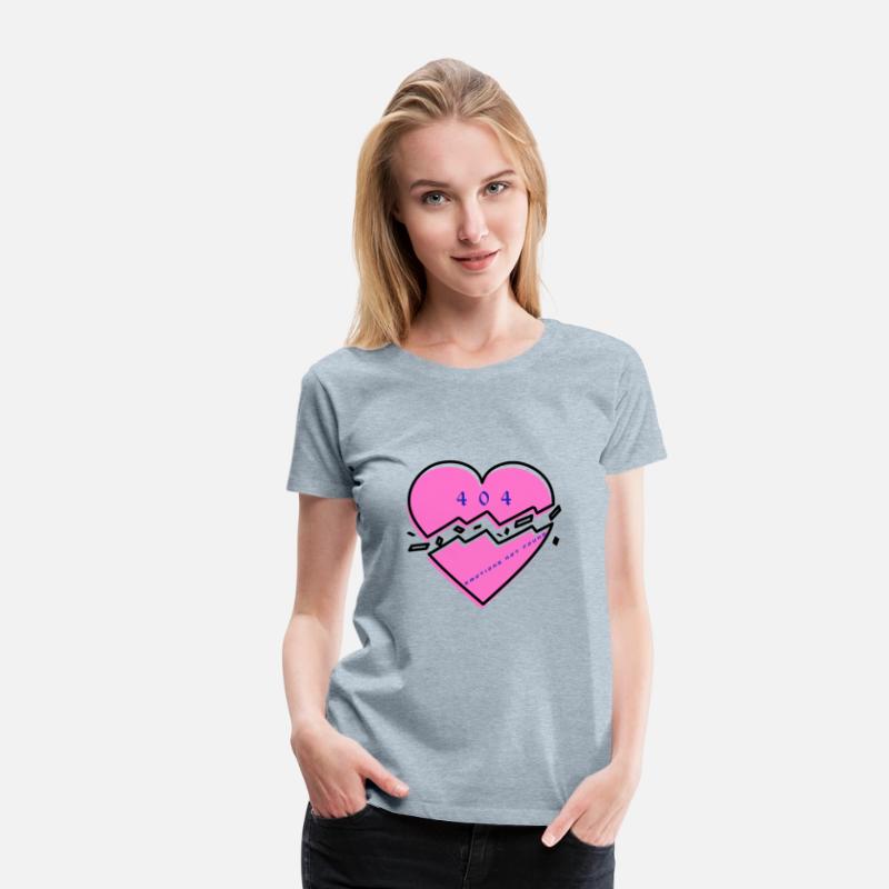 404 Broken Heart Unisex Cotton Tee, Trendy Graphic