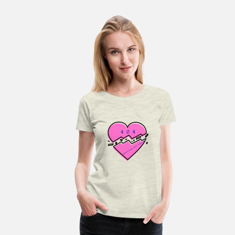 404 Broken Heart Unisex Cotton Tee, Trendy Graphic