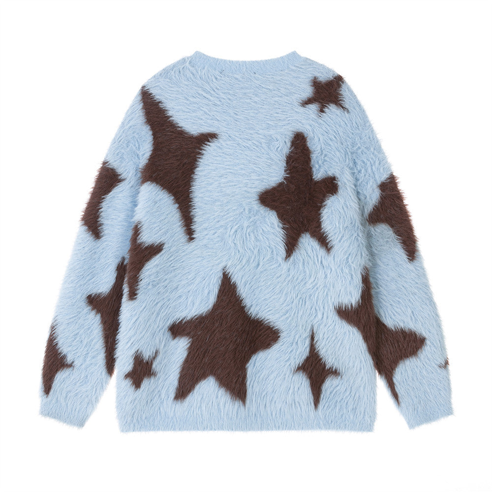 Star Jacquard Knitted Shirt
