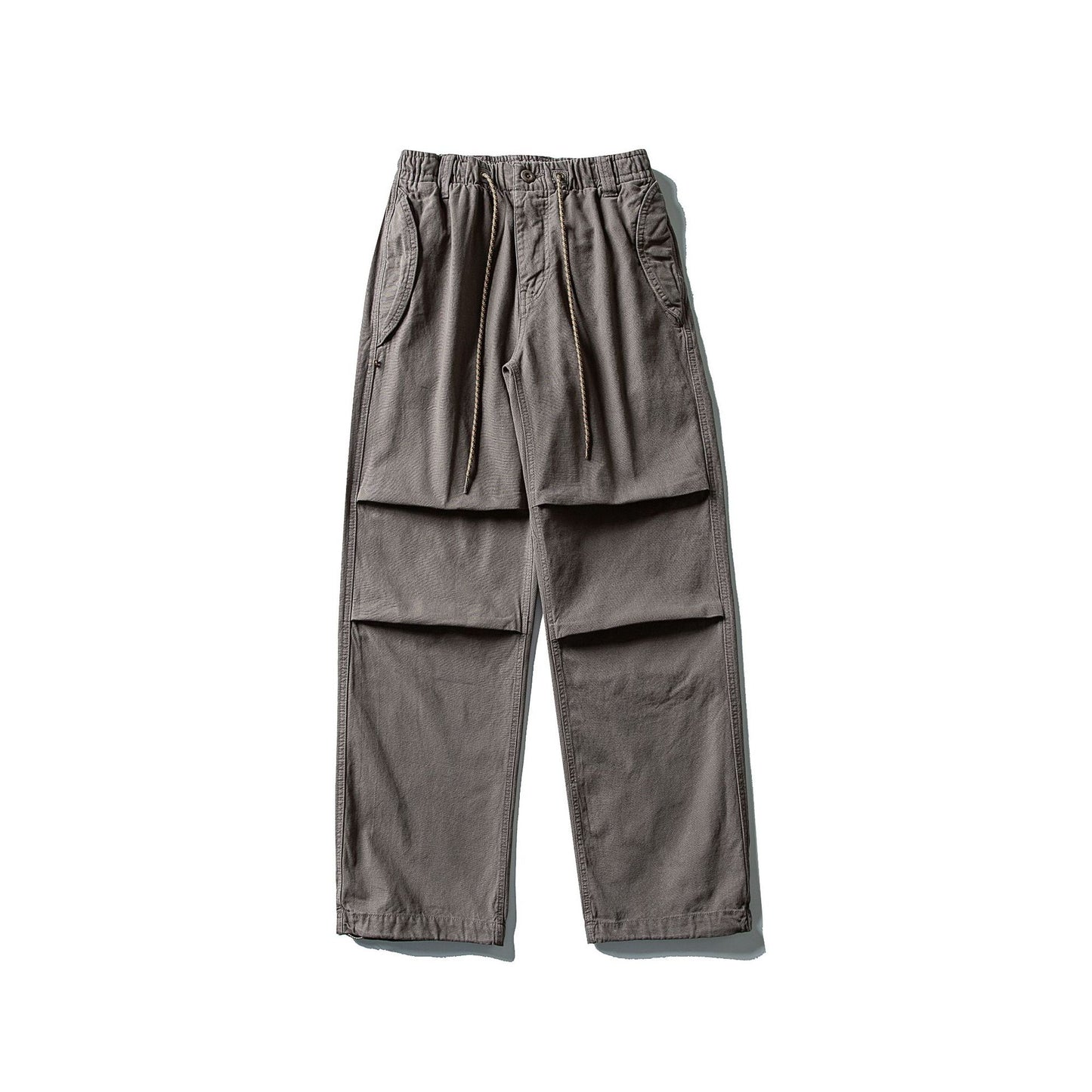 Casual Washed Cargo Pants Men Loose Straight Leg Paratrooper Pants