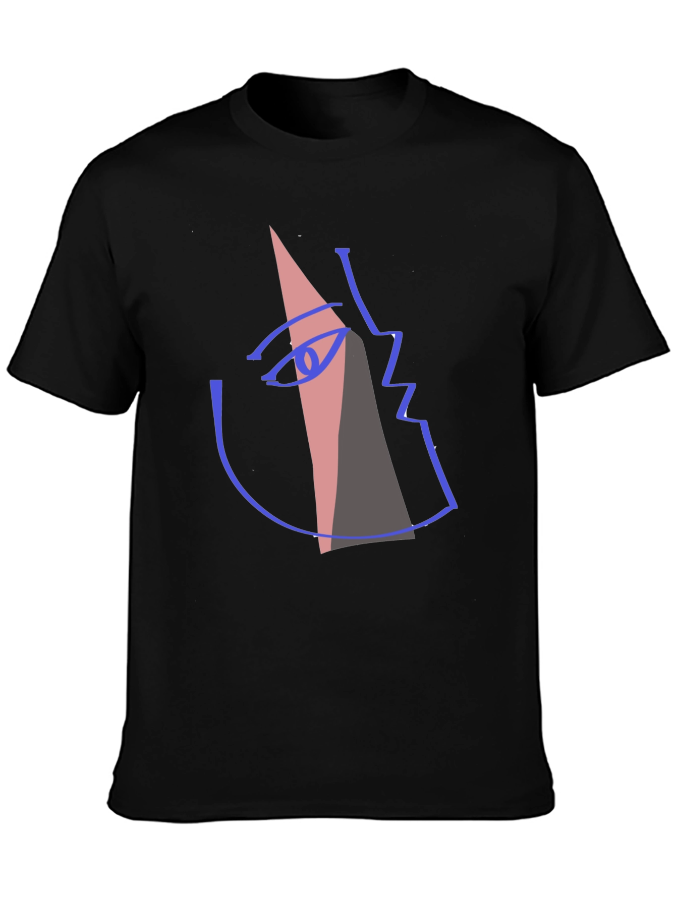 Abstract Face Graphic T-Shirt - Modern Art Tee