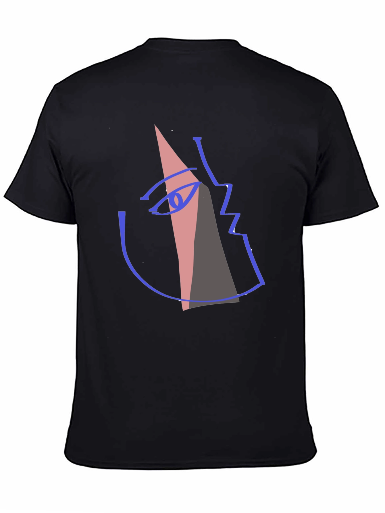 Abstract Face Graphic T-Shirt - Modern Art Tee