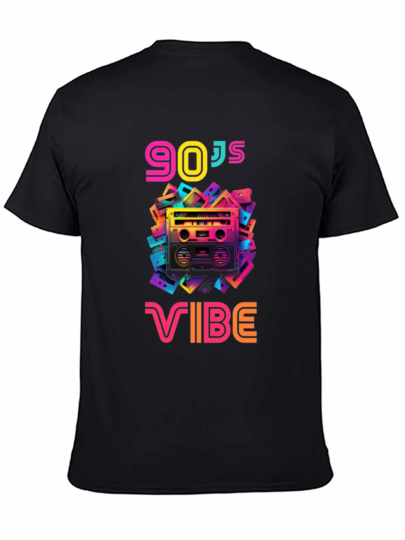 90s Vibe Black Graphic Tee