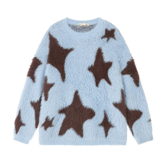 Star Jacquard Knitted Shirt