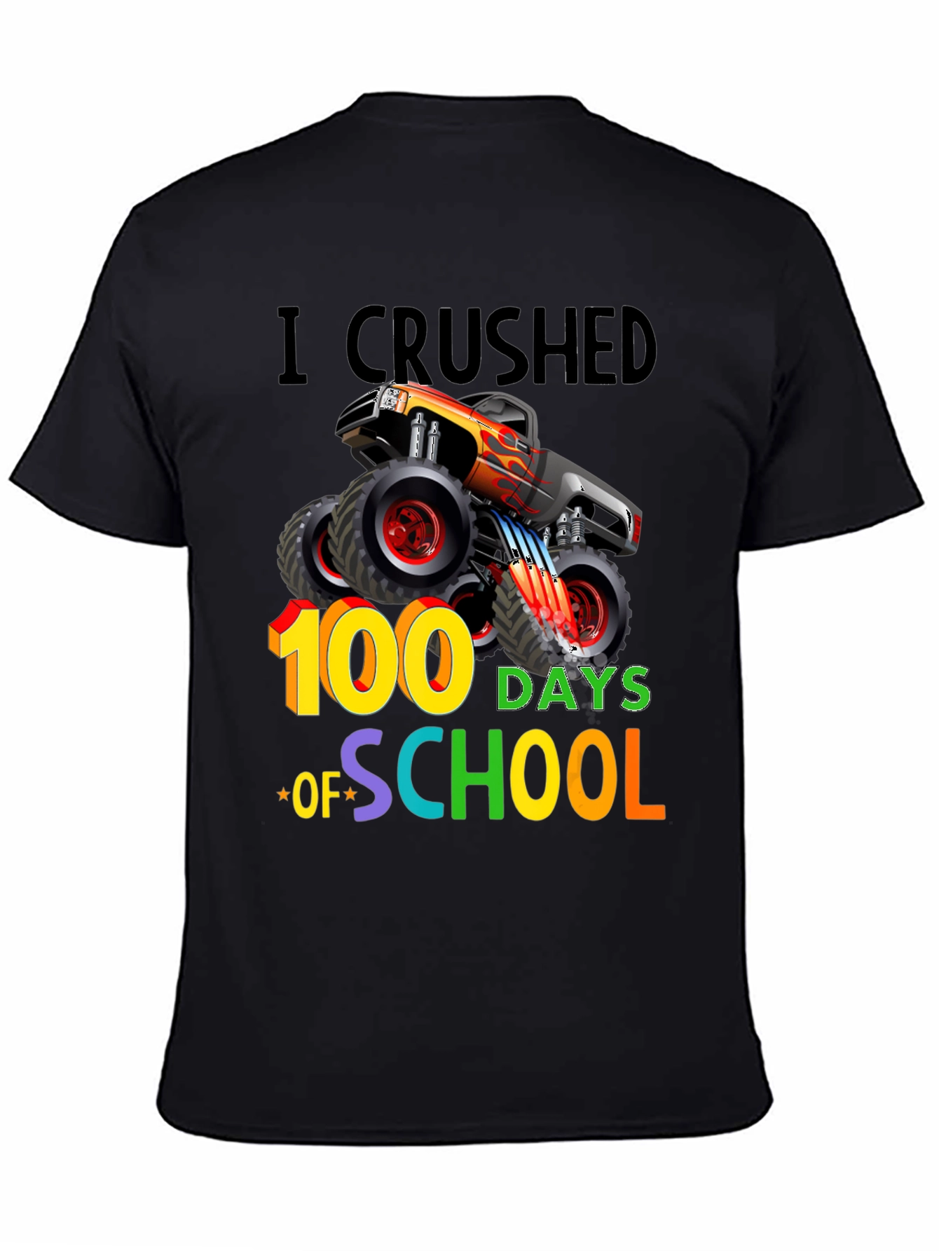100 Days of School Monster Truck Graphic Tee