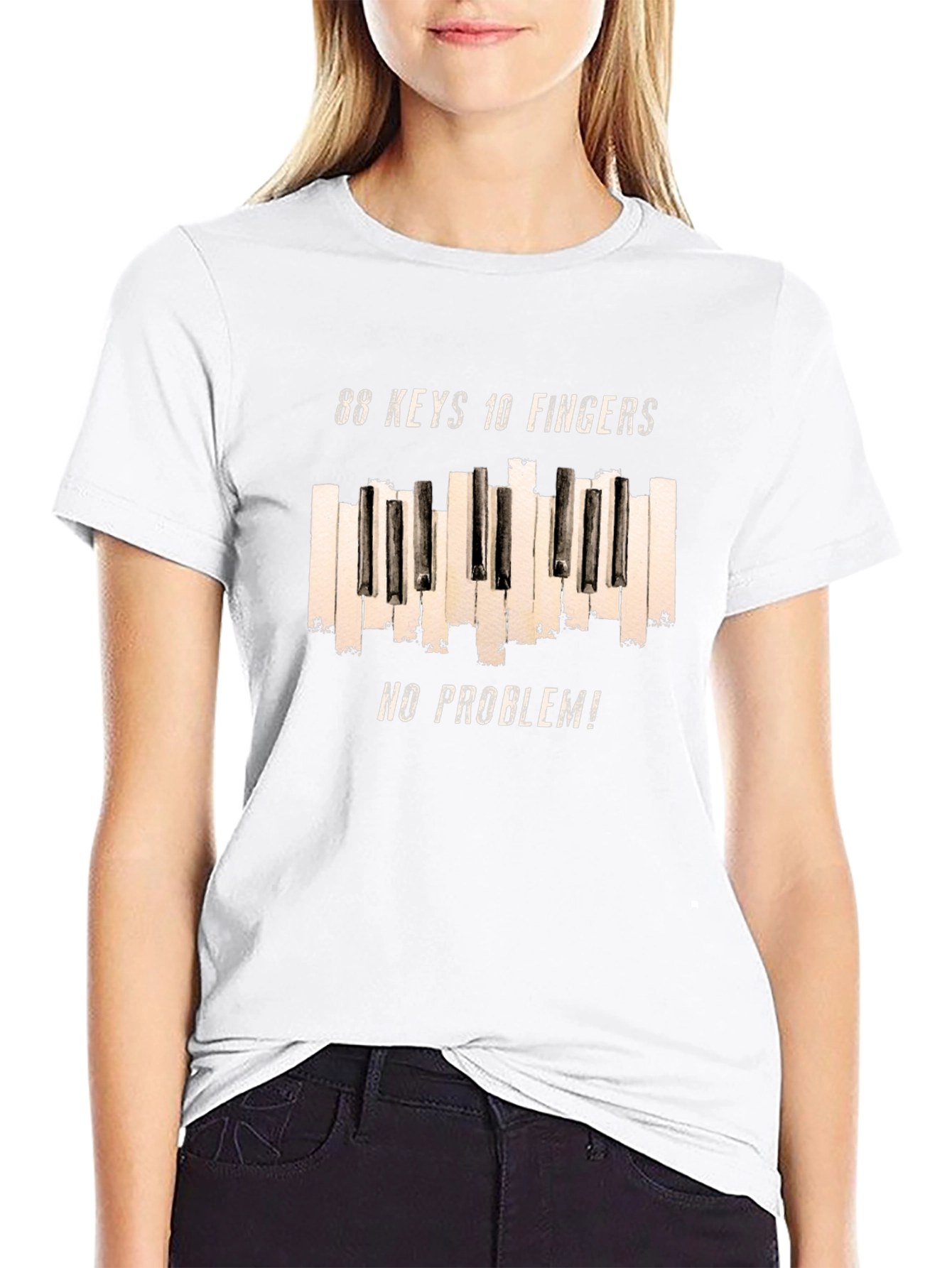 88 Keys 10 Fingers No Problem T-Shirt