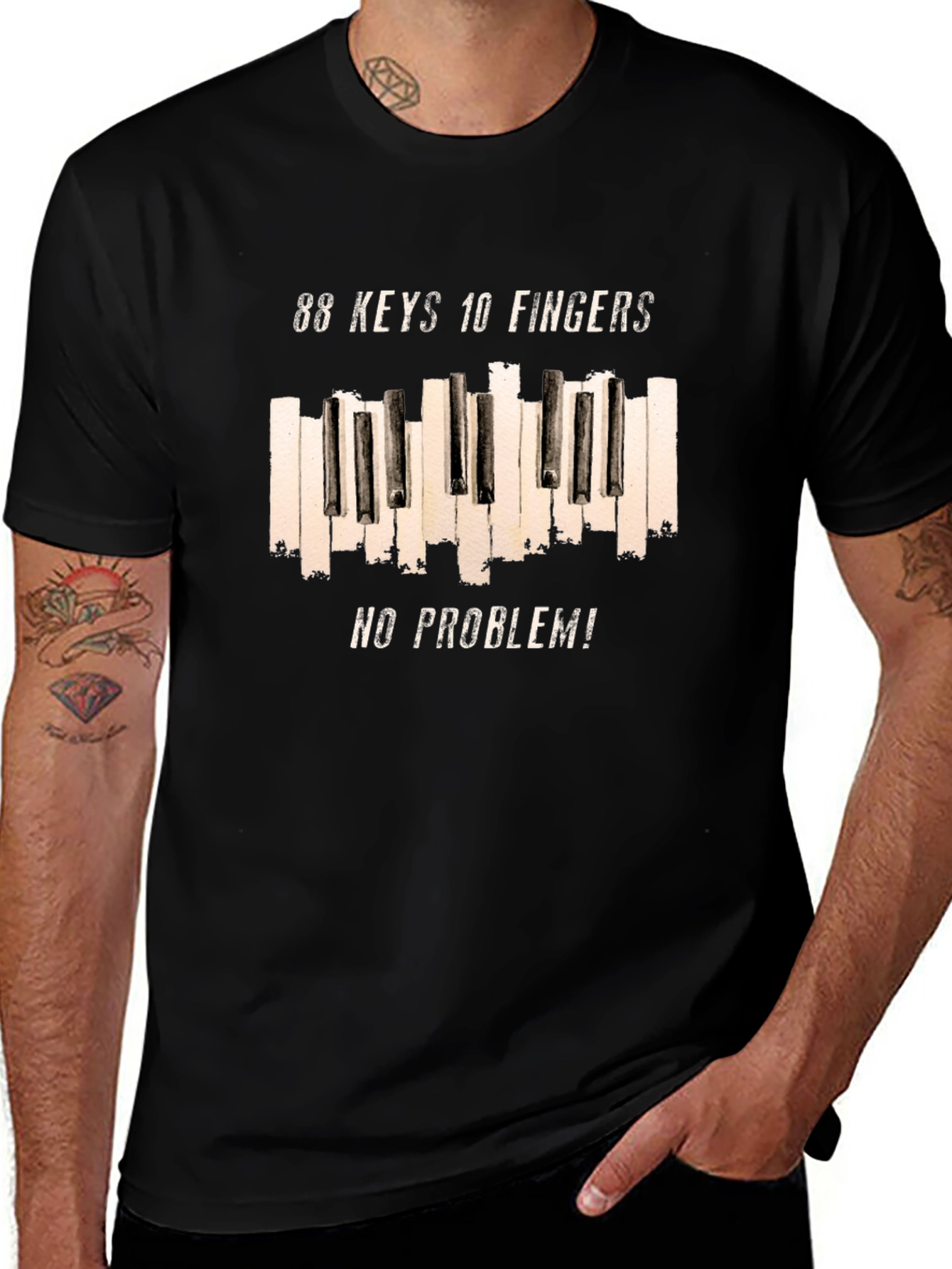 88 Keys 10 Fingers No Problem T-Shirt