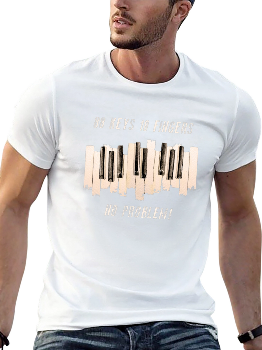 88 Keys 10 Fingers No Problem T-Shirt