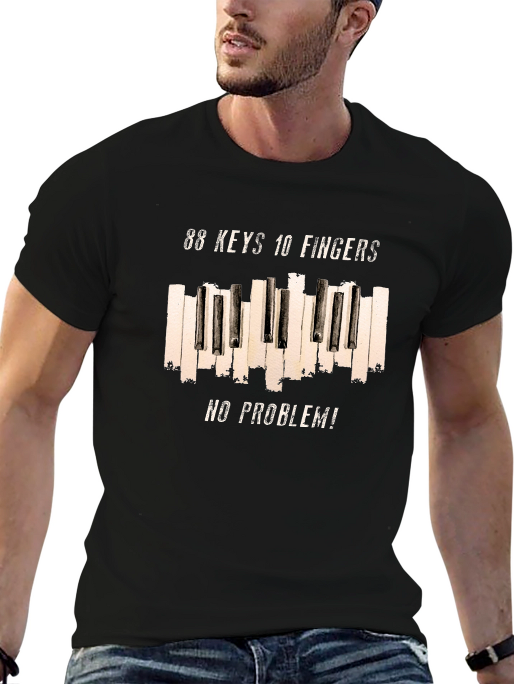 88 Keys 10 Fingers No Problem T-Shirt