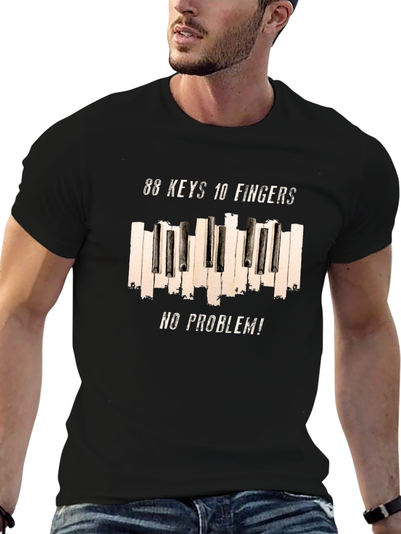 88 Keys 10 Fingers No Problem T-Shirt